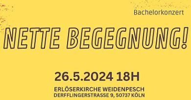 Nette Begegnung Chorkonzert Erlöserkirche Weidenpesch 26.05.2024 - 18 Uhr - Teaser