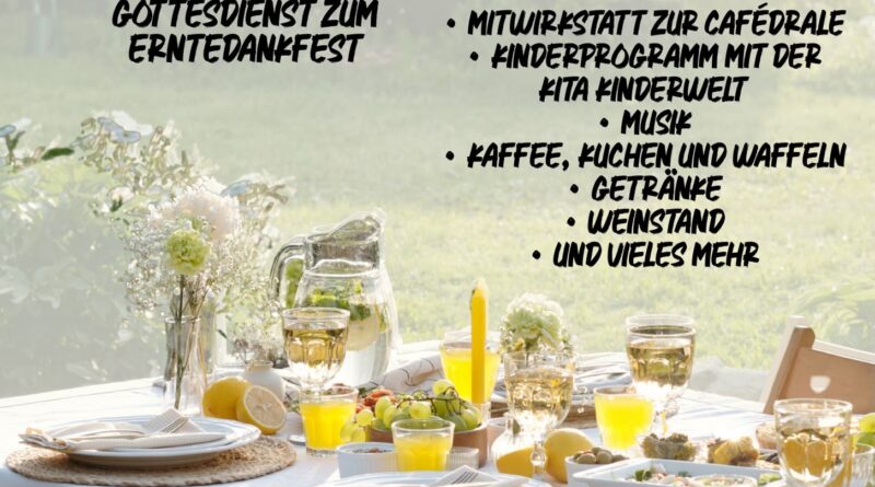 Gemeindefest zum Erntedankfest | 03.10.2026 – 14 Uhr | Immanuelkirche Longerich